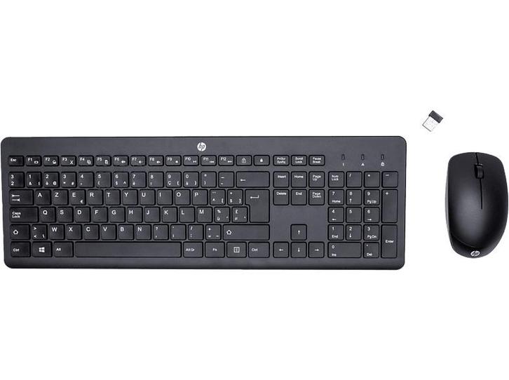 HP - Draadloos toetsenbord + muis - Azerty - Zwart, Computers en Software, Toetsenborden, Draadloos, Azerty, Nieuw, Verzenden