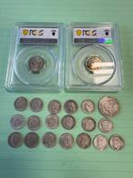 Pays-Bas. Lot of 21 silver coins, incl. PCGS slabs (Sans, Postzegels en Munten, Munten | Nederland