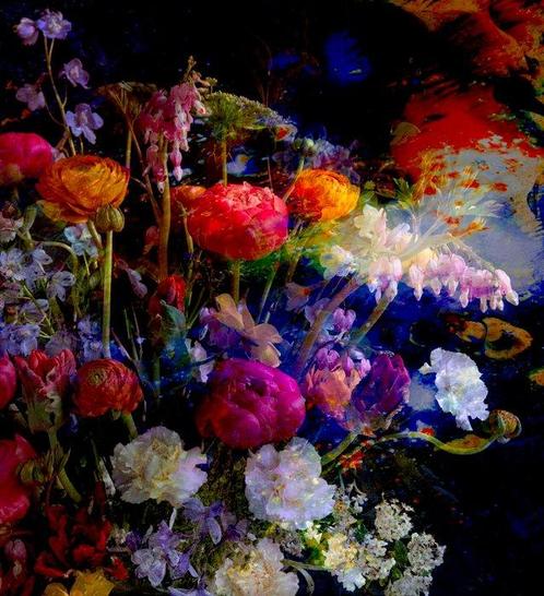 Viet Ha Tran - Romantic explosion, Antiek en Kunst, Kunst | Schilderijen | Modern