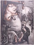 Spotprent Posthuma en hongersnood tijdens Eerste Wereldoo..., Antiek en Kunst, Kunst | Litho's en Zeefdrukken, Verzenden