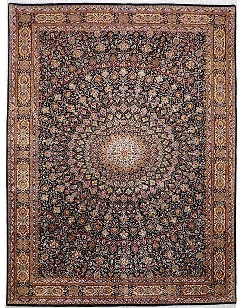 Tabriz Gombad met zijde - Tapijt - 301 cm - 202 cm, Huis en Inrichting, Stoffering | Tapijten en Vloerkleden