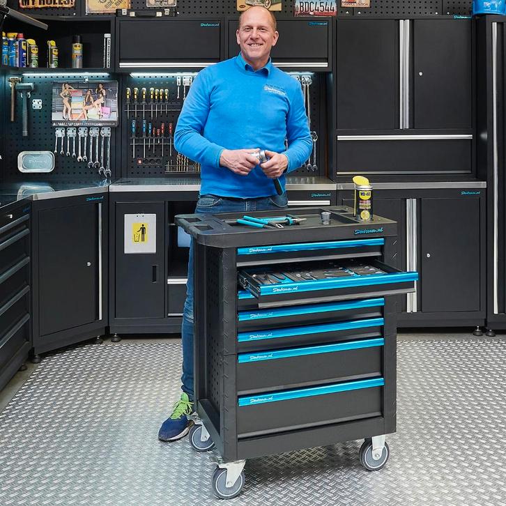Datona Gevulde gereedschapswagen Basic PRO 7 lades 3 lades, Doe-het-zelf en Bouw, Gereedschapskisten, Ophalen of Verzenden