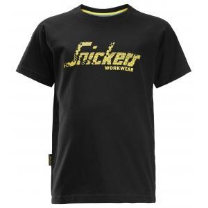 Snickers 7510 junior logo t-shirt - 0400 - black - taille, Dieren en Toebehoren, Dierenvoeding