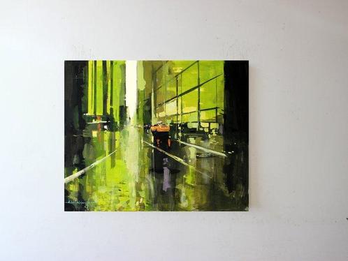 Adam Wajerczyk (1975) - Street Lights, Antiek en Kunst, Kunst | Schilderijen | Modern