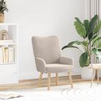 vidaXL Relaxzetel Lichtgrijs Krullend Wolachtig Stof, Verzenden, Nieuw