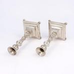 Kandelaar (2) - .833 zilver, Antiek en Kunst