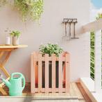 vidaXL Plantenbak met hekontwerp 60x60x60 cm massief, Tuin en Terras, Verzenden, Nieuw