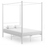 vidaXL Hemelbedframe metaal wit 140x200 cm, Huis en Inrichting, Slaapkamer | Bedden, Verzenden, Nieuw