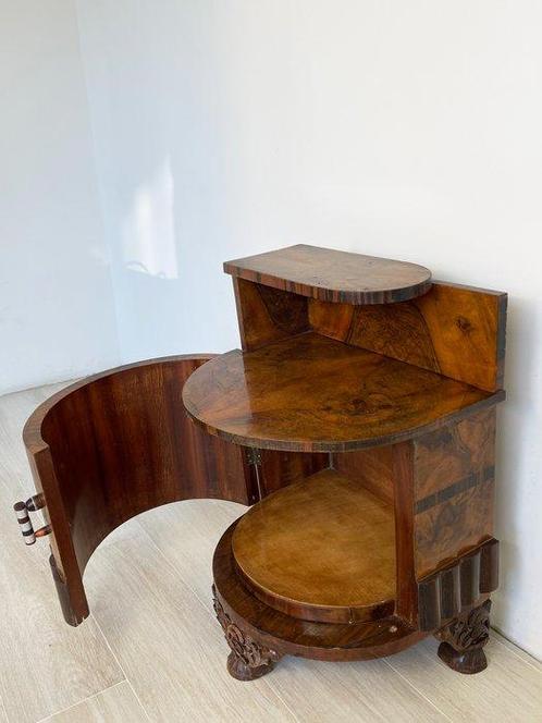 Nachtkastje - Hout, Walnoot, Antiek en Kunst, Kunst | Designobjecten