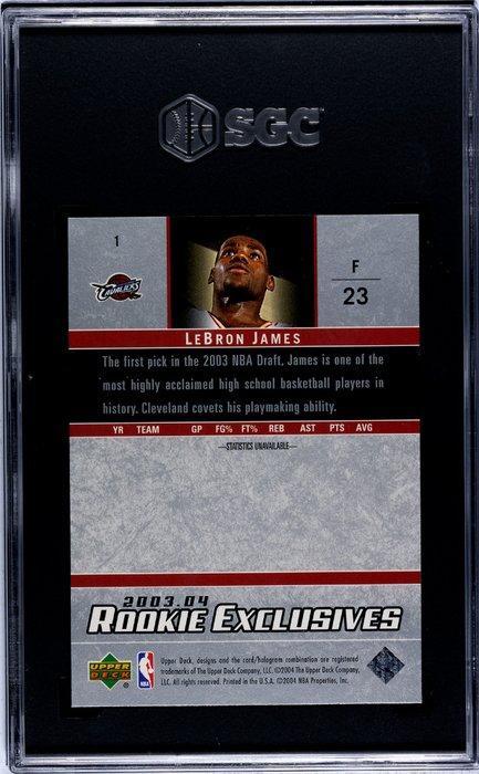 2003/04 Upper Deck Rookie Exclusives LeBron James #1 Graded, Verzamelen, Stickers