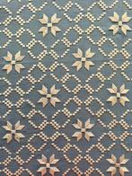 Tafelkleed met exclusief patroon op een grijze achtergrond., Antiek en Kunst