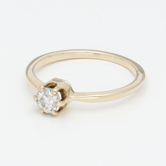 Bague - 14 carats Or jaune Diamant (Naturelle), Bijoux, Sacs & Beauté, Bagues