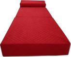 Luxe logeermatras met hoofdkussen- rood - camping matras..., Huis en Inrichting, Ophalen of Verzenden, Nieuw
