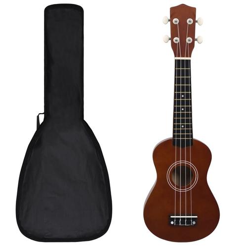 vidaXL Ukuleleset met tas voor kinderen sopraan 21, Muziek en Instrumenten, Overige Muziek en Instrumenten, Nieuw, Verzenden