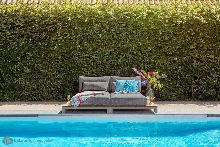 Suns Evora daybed light antraciet |, Tuin en Terras, Tuinsets en Loungesets