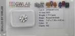 1 pcs Diamant (Naturelle) - 1.75 ct - Rond - D (incolore) -, Nieuw