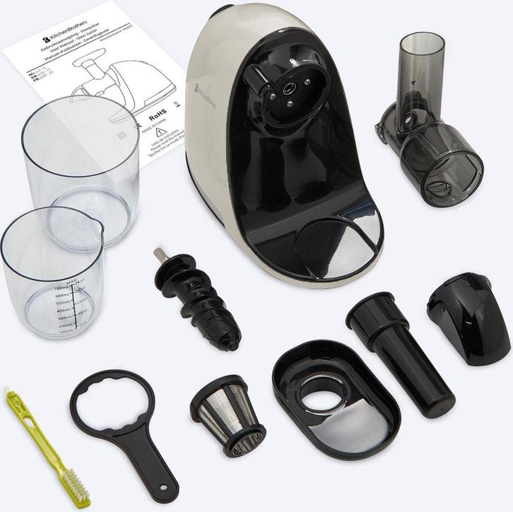 2dekans | KitchenBrothers Slowjuicer met Pulpreservoir -, Huis en Inrichting, Schoonmaakartikelen, Ophalen of Verzenden