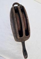 Ship’s pulley - oude grote katrol - Hout, IJzer
