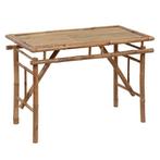 Bamboe Terrastafel 115x50 | OP = OP | Buiten & Binnen, Tuin en Terras, Verzenden, Nieuw, Hout