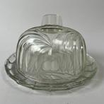 Boterschotel - Art Deco - Botervloot of kaasstolp - Glas