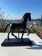 Beeld, Greek Horse - 21 cm - Zwarte kleurhars, Antiek en Kunst
