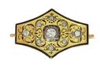 Broche - 18 karaat Geel goud - 1.25ct. tw. Diamant