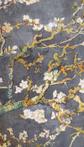 Exclusieve Van Gogh stof Amandelbloesem - grijs - 600 x