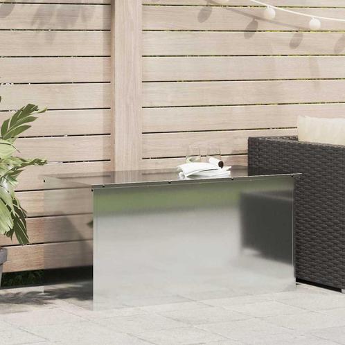 vidaXL Buitopslagdoos Zilver 100 x 50.5 x 50 cm, Doe-het-zelf en Bouw, Kratten en Dozen, Nieuw, Verzenden