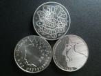 Nederland. 50 Gulden 1984-1994, 3 different silver coins