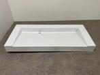 Veiling - Wastafel met RVS drain zonder kraangat 100x45x9cm, Nieuw