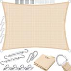 Schaduwdoek - Zonnezeil - Rechthoekig - 2x3 m - Creme - KESS, Tuin en Terras, Verzenden, Nieuw