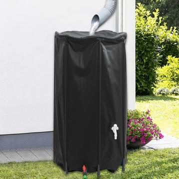 vidaXL Watertank met kraan opvouwbaar 380 L PVC, Verzenden