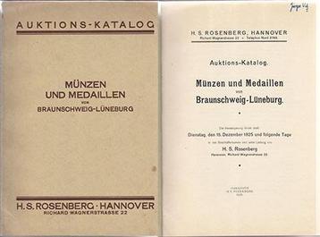 15 12 1925 Rosenberg, H S, Hannover beschikbaar voor biedingen