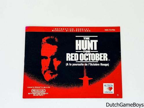 Nintendo NES - The Hunt For Red October - FRA - Manual, Games en Spelcomputers, Games | Nintendo NES, Gebruikt, Verzenden