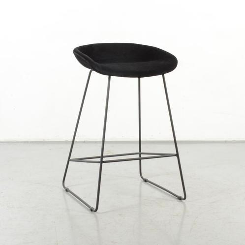 Barkruk Vaasa, zwart, 4 poot onderstel, Huis en Inrichting, Stoelen, Gebruikt, Ophalen of Verzenden