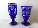 Calice (2) - Cristal - Deux verres Biedermeier., Antiek en Kunst