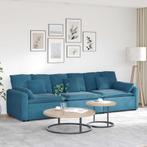 vidaXL Modulaire bank met kussens blauw, Huis en Inrichting, Zetels | Voetbanken en poefs, Verzenden, Nieuw
