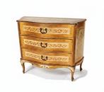 Ladekast - Polychroom hout, Brons - Veneziano midden 20e