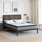 vidaXL Matras Topper Wit 140 x 190 cm Jacquard stof, Maison & Meubles, Chambre à coucher | Matelas & Sommiers, Verzenden