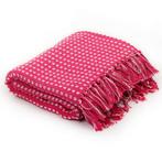 vidaXL Plaid vierkantjes 160x210 cm katoen roze, Huis en Inrichting, Verzenden, Nieuw