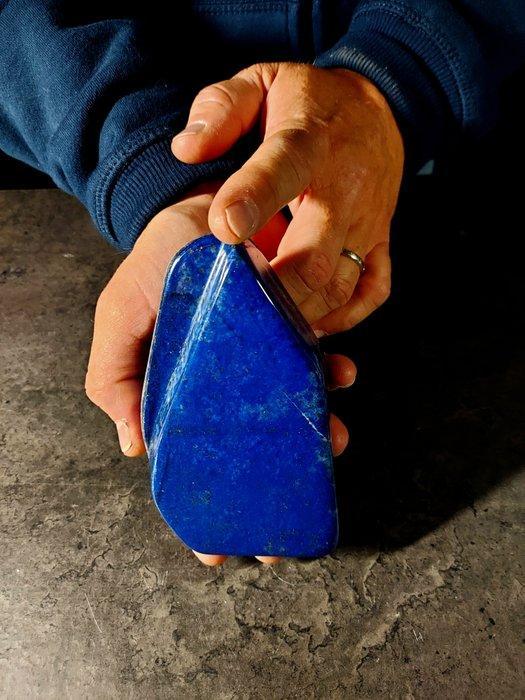 lapislazzuli Getrommeld - Hoogte: 130 mm - Breedte: 75 mm-, Verzamelen, Mineralen en Fossielen