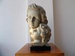 R.Aureli - Statue, Moeder en Kind - 32 cm - Plâtre