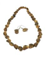 Baltische barnsteen ketting en oorbellen - Barnsteen (Zonder