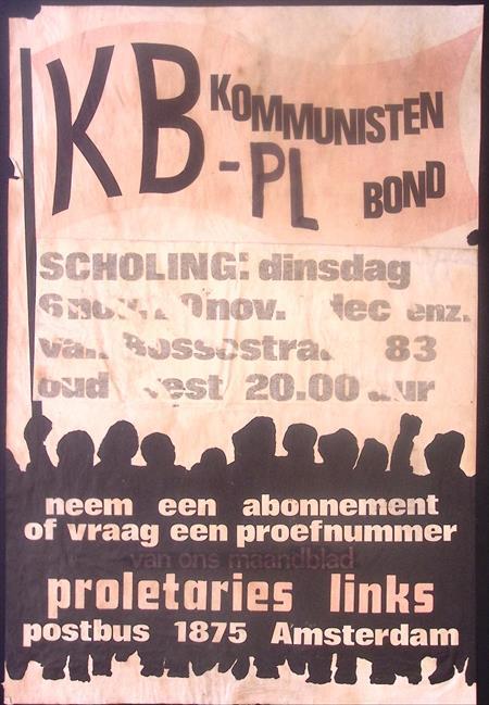 Communistische bijeenkomst in Amsterdam op poster (Posters), Verzamelen, Posters, Nieuw, Overige onderwerpen, Met lijst, Verzenden
