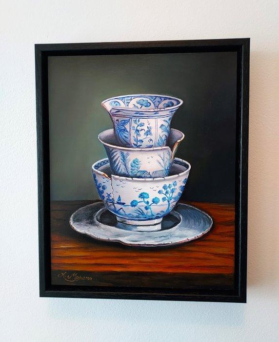 Alfonso Moreno (1947) - Chinees porselein, Antiek en Kunst, Kunst | Schilderijen | Klassiek