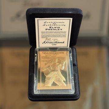 Elvis Presley - 23k Gold Graceland Commemorative Card - disponible aux enchères
