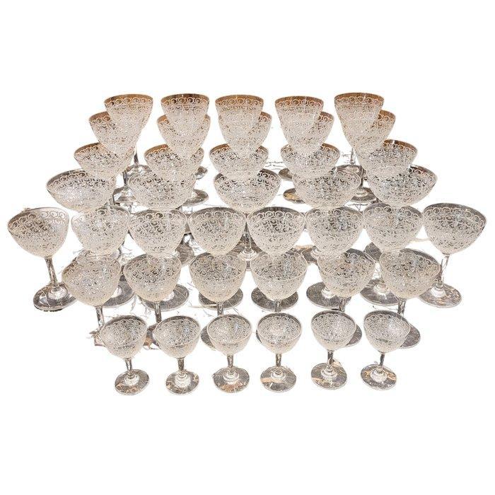Baccarat - Drinkset (41) - Rohan - Kristal - Baccarat, Antiek en Kunst, Antiek | Meubels | Tafels
