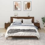 vidaXL Nachtkastjes 2 st 40x35x50 cm bruin eikenkleur, Huis en Inrichting, Kasten | Overige, Verzenden, Nieuw