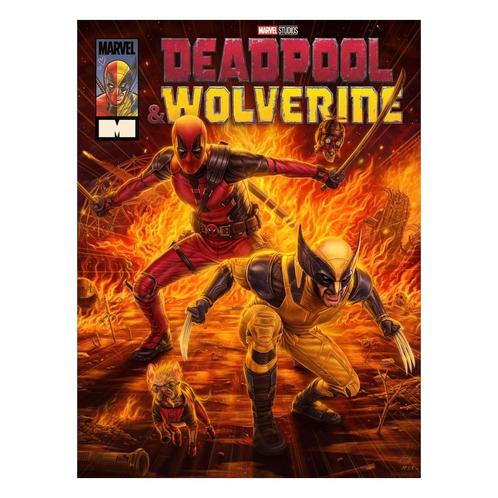 Marvel Art Print Deadpool & Wolverine 46 x 61 cm - unframed, Verzamelen, Film en Tv, Ophalen of Verzenden