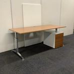Complete werkplek Twinform, bureau met ladeblok, 180x100 cm,, Articles professionnels, Bureau